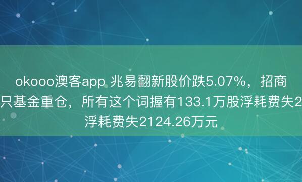 okooo澳客app 兆易翻新股价跌5.07%，招商基金旗下14只基金重仓，所有这个词握有133.1万股浮耗费失2124.26万元