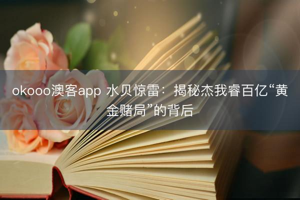 okooo澳客app 水贝惊雷：揭秘杰我睿百亿“黄金赌局”的背后