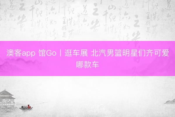 澳客app 馆Go丨逛车展 北汽男篮明星们齐可爱哪款车