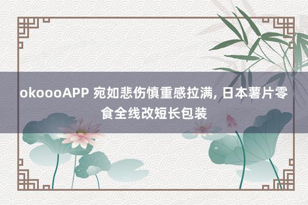 okoooAPP 宛如悲伤慎重感拉满， 日本薯片零食全线改短长包装
