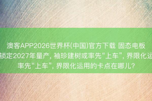 澳客APP2026世界杯(中国)官方下载 固态电板竞赛尖锐化: 巨头锁定2027年量产， 袖珍建树或率先“上车”， 界限化运用的卡点在哪儿?