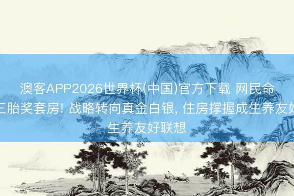 澳客APP2026世界杯(中国)官方下载 网民命令生三胎奖套房! 战略转向真金白银， 住房撑握成生养友好联想